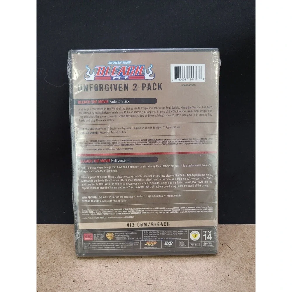 Shonen Jump - Bleach Movies: The Unforgiven DVD Region 1 Full Frame, 2 Pack NEW - Picture 2 of 2